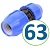 Tvarovky plastové 63 mm